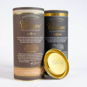 Cardboard canisters: Rhum Clément 10 and 6 years old