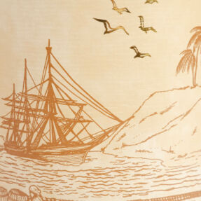 Dorure sur canister carton pour Damoiseau Dorure sur canister carton pour Damoiseau