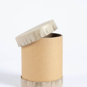 Embossed cardboard tube