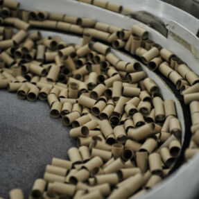 Sorting cardboard tubes